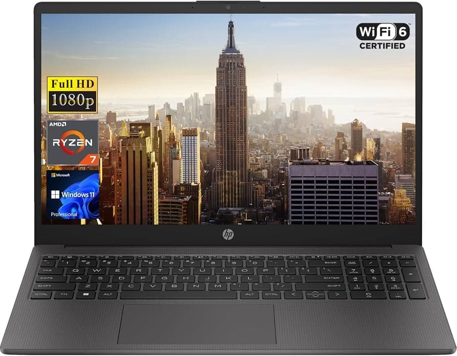 HP 255 G10 15.6" FHD R7-7730U 16GB DDR4 512GB PCIe TECL SP + NUM SILVER B03E1LT#ABM GARANTIA 12 MESES