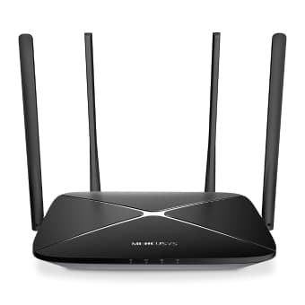 ROUTER MERCUSYS AC12G GIGABIT AC1300 DUAL BAND 2.4GHZ 400MBPS Y 5GHZ 867MBPS MU-MIMO 4 ANT * 5DBI GARANTIA 12 MESES