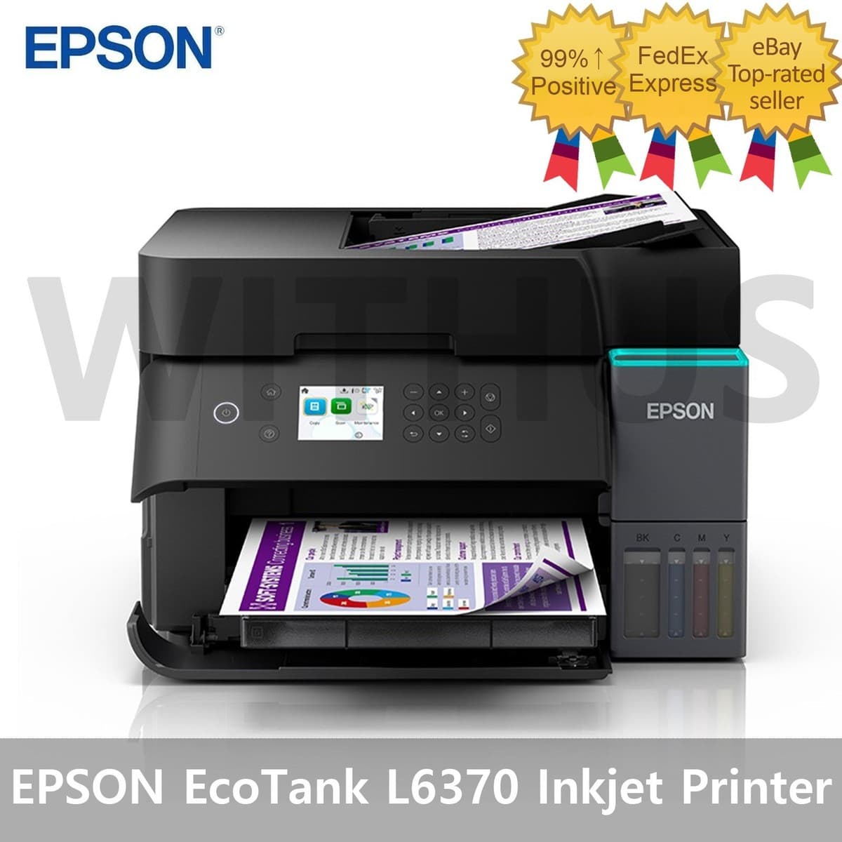 IMPRESORA EPSON ECOTANK L6370 WIFI SMART PANEL MULTIFUNCIONES DUPLEX A4, CARTA, OFICIO GARANTIA 12 MESES