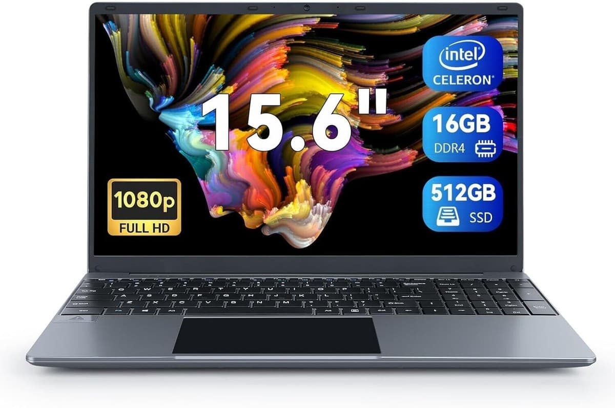 ENV BOOK LITE 15.6" FHD CELERON N5095 8GB DDR4 256 GB SSD TECL SP + NUM 1EENV5095 NEGRO GARANTIA 12 MESES
