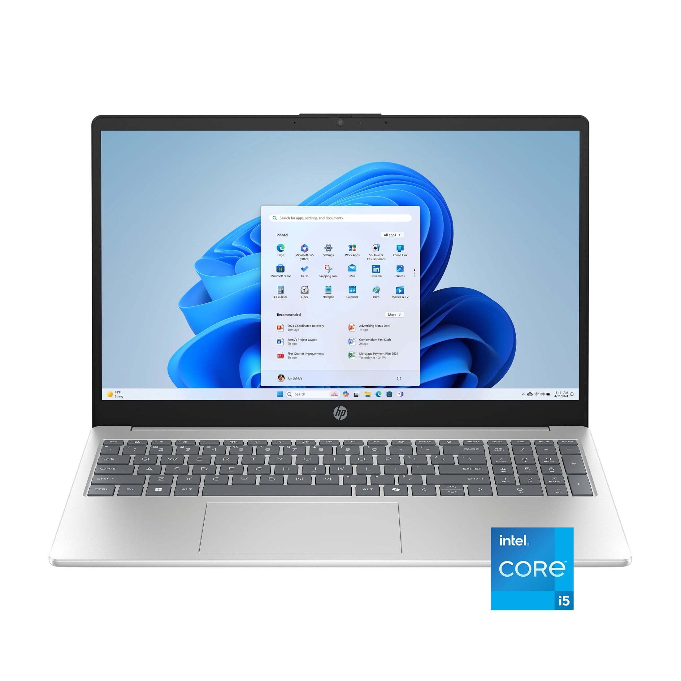 HP FD0173WM, INTEL CORE i7 - 1255U, 8GB RAM, 512GB SSD, 15.6" , win 11: