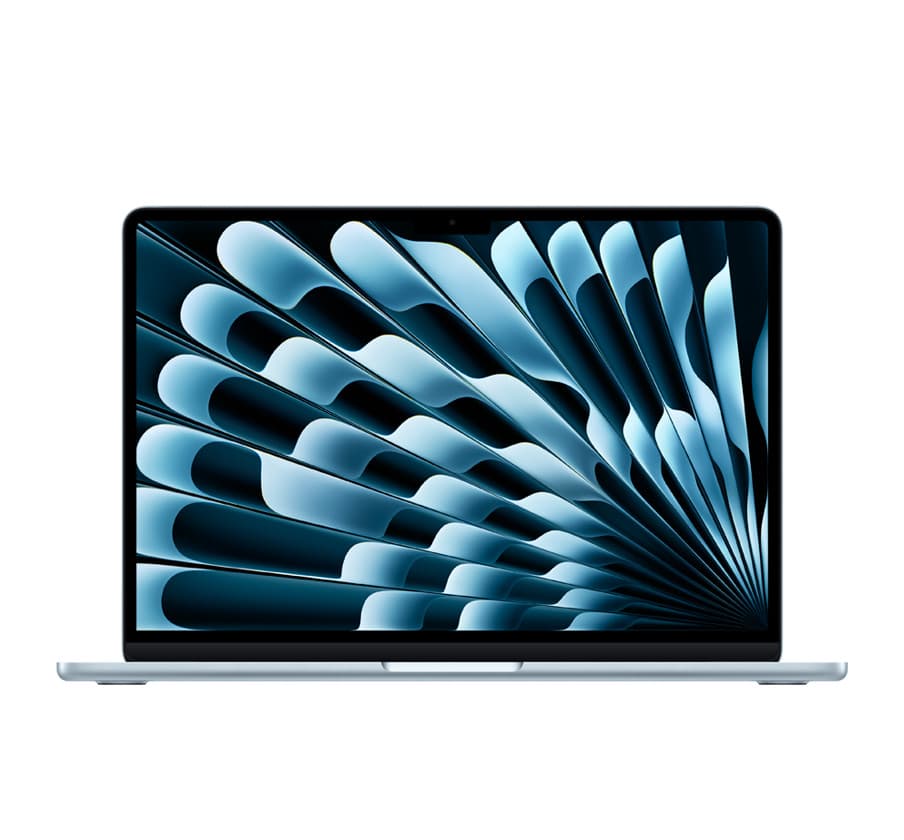 MacBook Air Apple M5 MDH74LL/A, Apple M5 chip, 10-core CPU, 8-core GPU, 16GB RAM, 512GB SSD, 13",midlight, skyblue, Año 2026:
